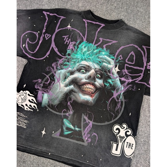 Civil Regime X Batman The Joker T Shirt Mens Small Graphic Print Oversized